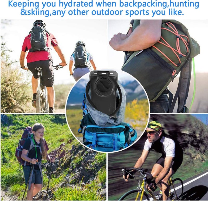 HEIKLN Hydration Bladder 2L-3L,Leak Proof Water Reservoir with Insulated Sleeve, BPA Free Military Water Storage Bladder Bag Hydration Pack Replacement,Great for Bicycling Hiking Camping Hunting Running - Image 5